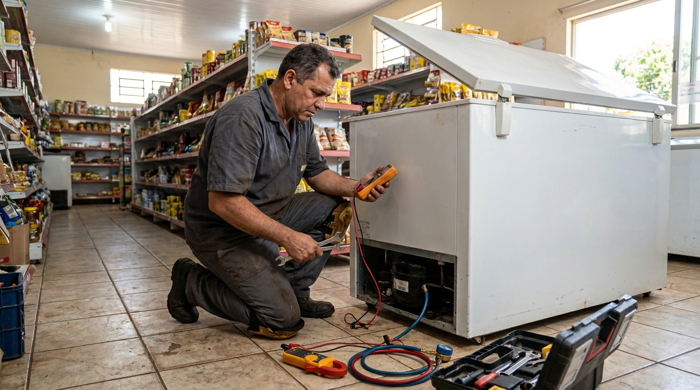 Manutenção em Motor Ventilador no Codim, Campos dos Goytacazes‑RJ